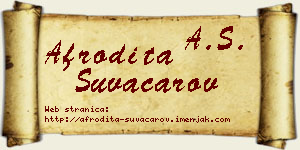 Afrodita Suvačarov vizit kartica